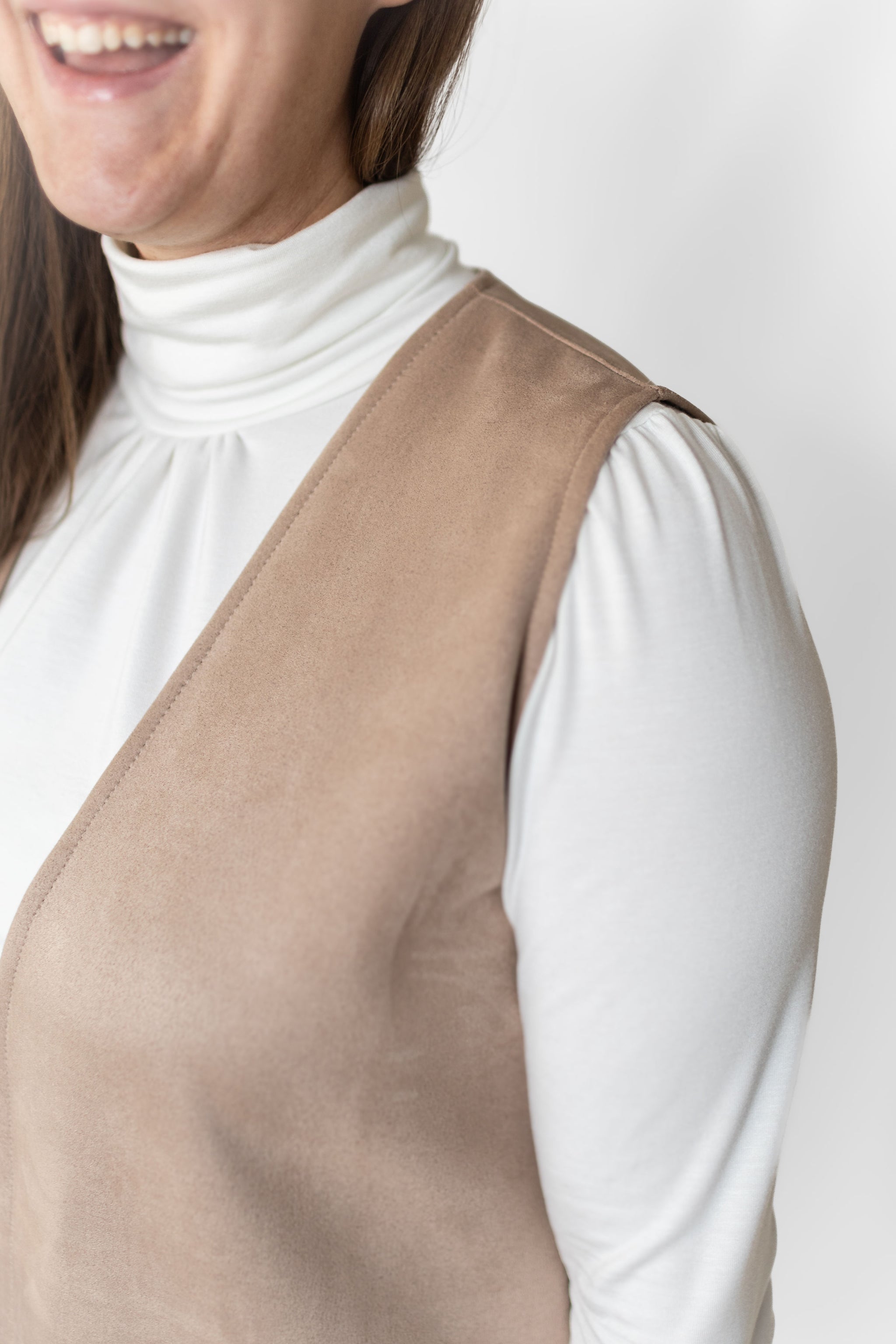 Ruched Turtleneck